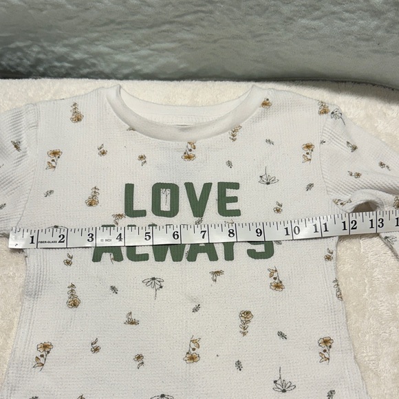 Kids Cream Long Sleeve Tee with 'Love Always' Print - Picture 7 of 7